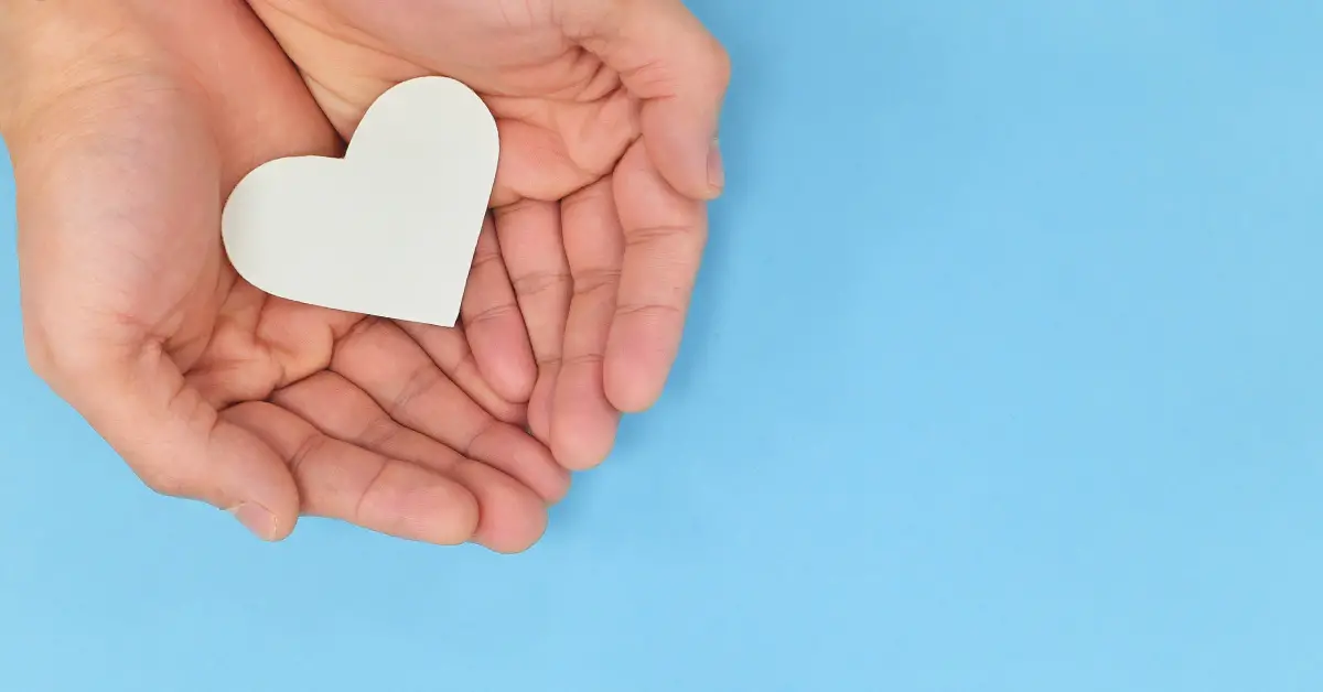 heart cutout in hand