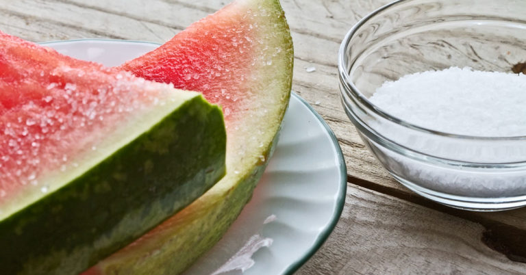 People Online Say Watermelon Tastes Better With Salt On It - Featured image