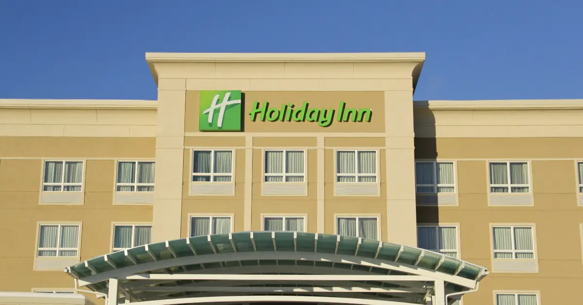 Front of a Holiday Inn hotel