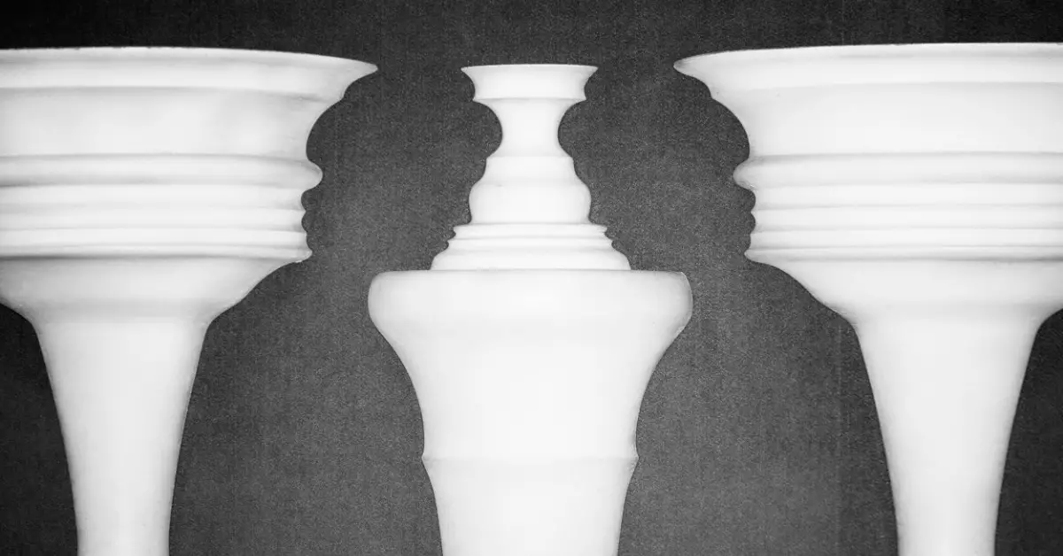 chess piece illusion known as Rubin Vase