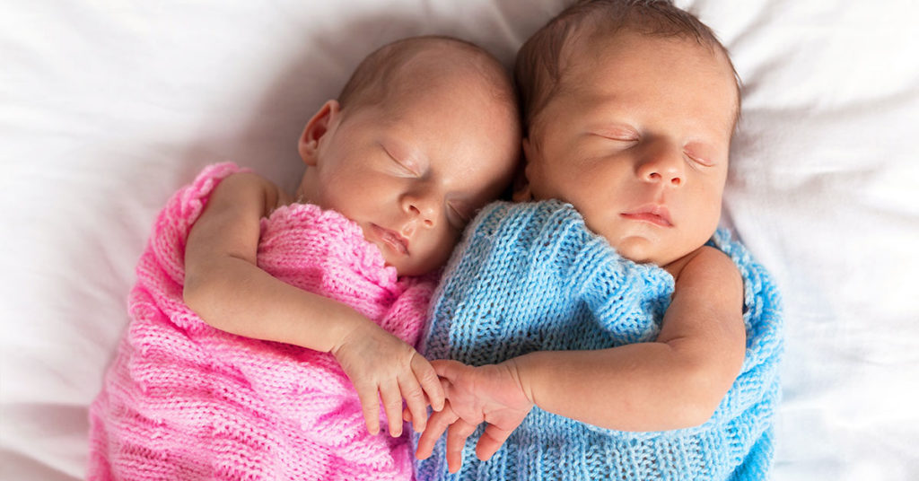 Baby girl who doctors said ‘wouldn’t make it’ cuddles twin brother - Featured image