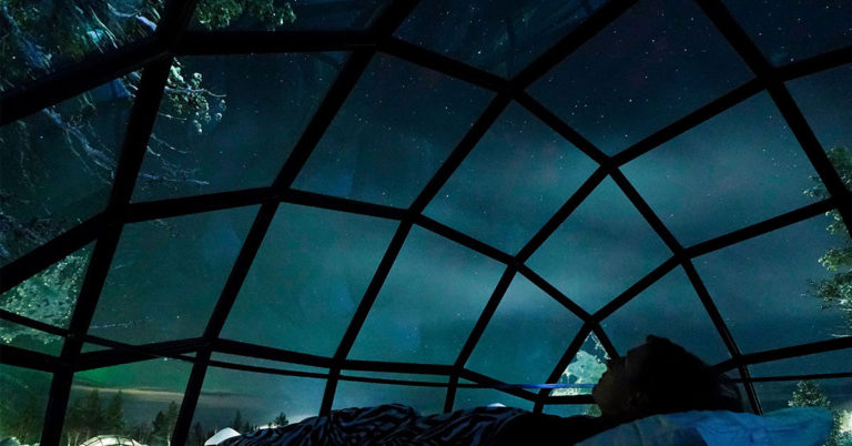 Aurora Borealis: Stare Up At the Northern Lights in A Luxury Glass Igloo - Featured image