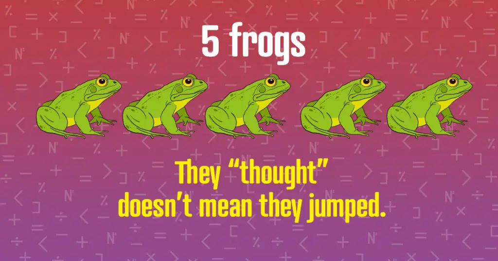 Frog riddle
