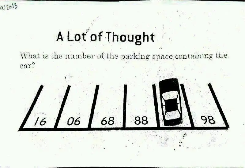 parking slot puzzle to solve in under 20 seconds