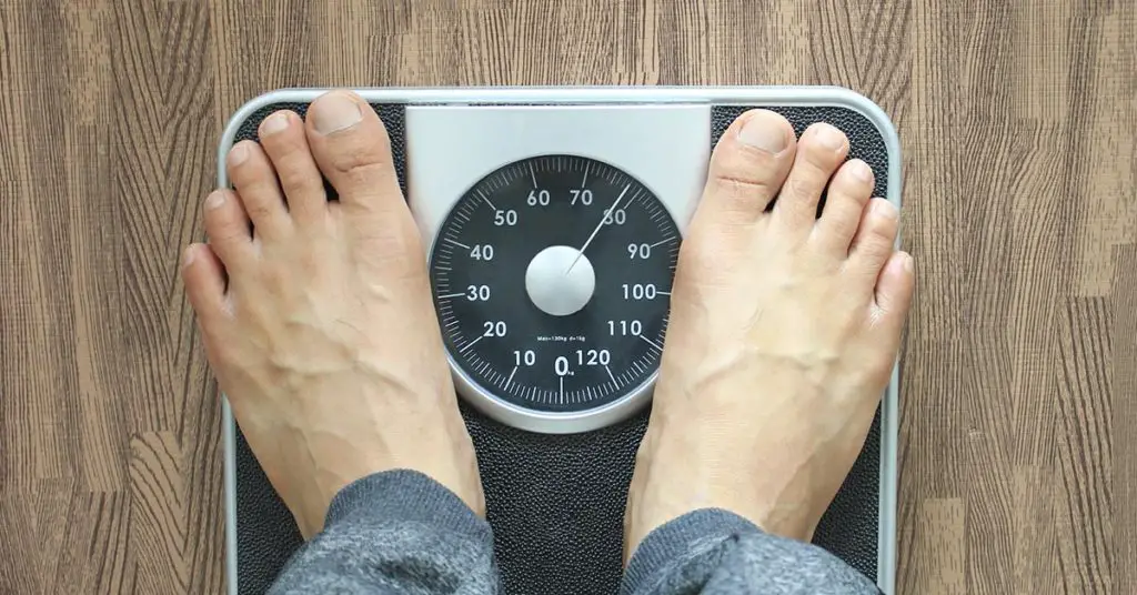 feet standing on scale