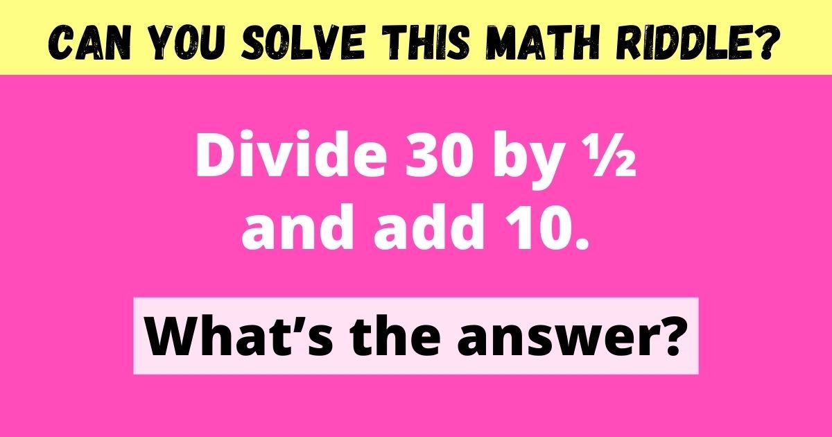 Can You Solve This Simple Math Problem That Almost No One Gets Right On