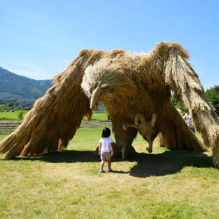 Straw Creatures from Wara Art Festival