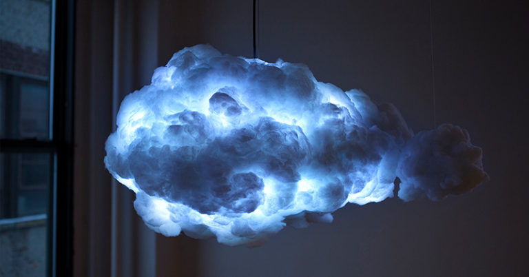 Cool Cloud Lamp That Creates A Life-Like Thunderstorm Inside Your Home - Featured image