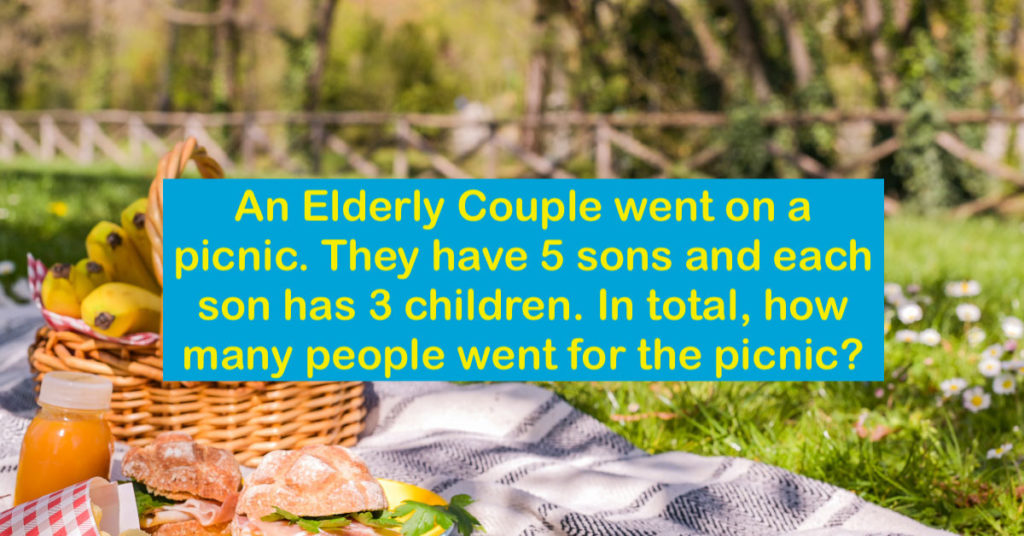 Answer the riddle: How many did actually go on the picnic? - Featured image