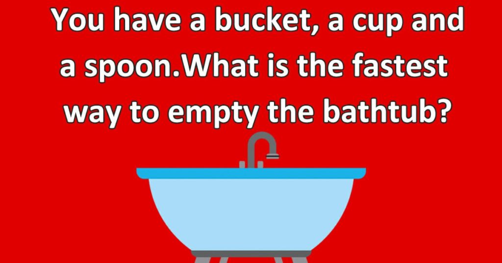 bathtub riddle
