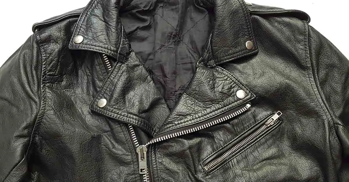old leather jacked