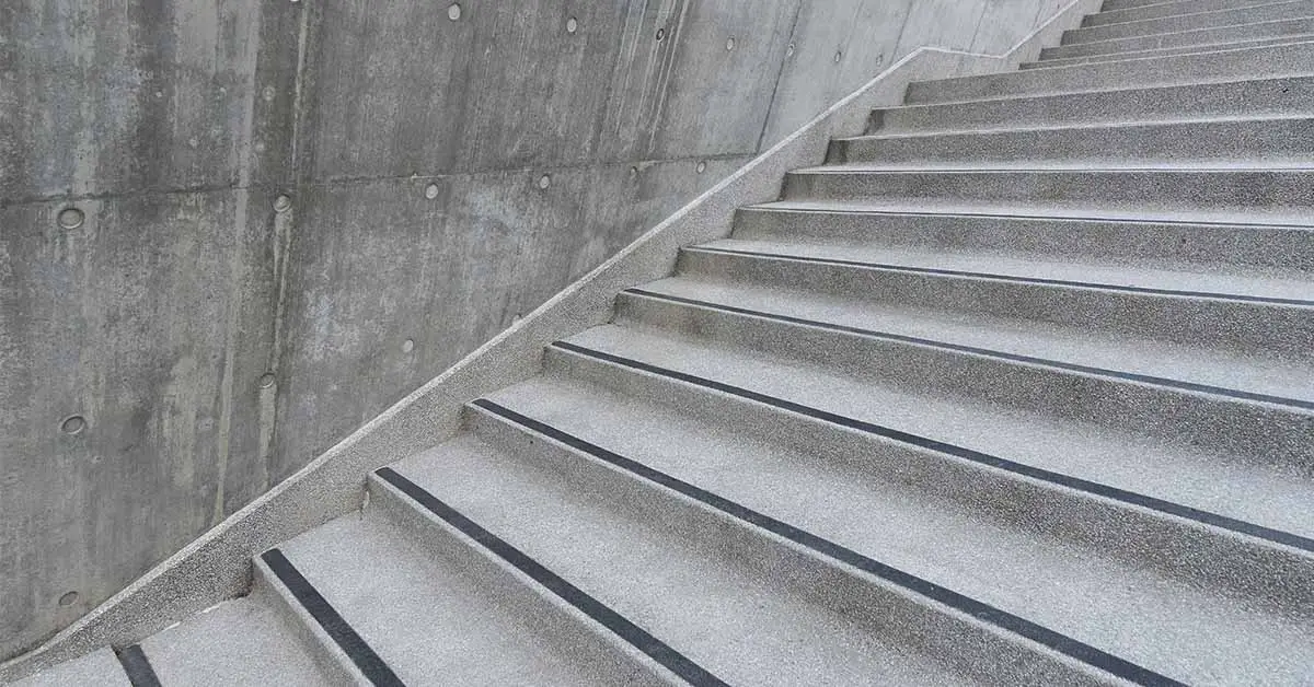 set of concrete stairs