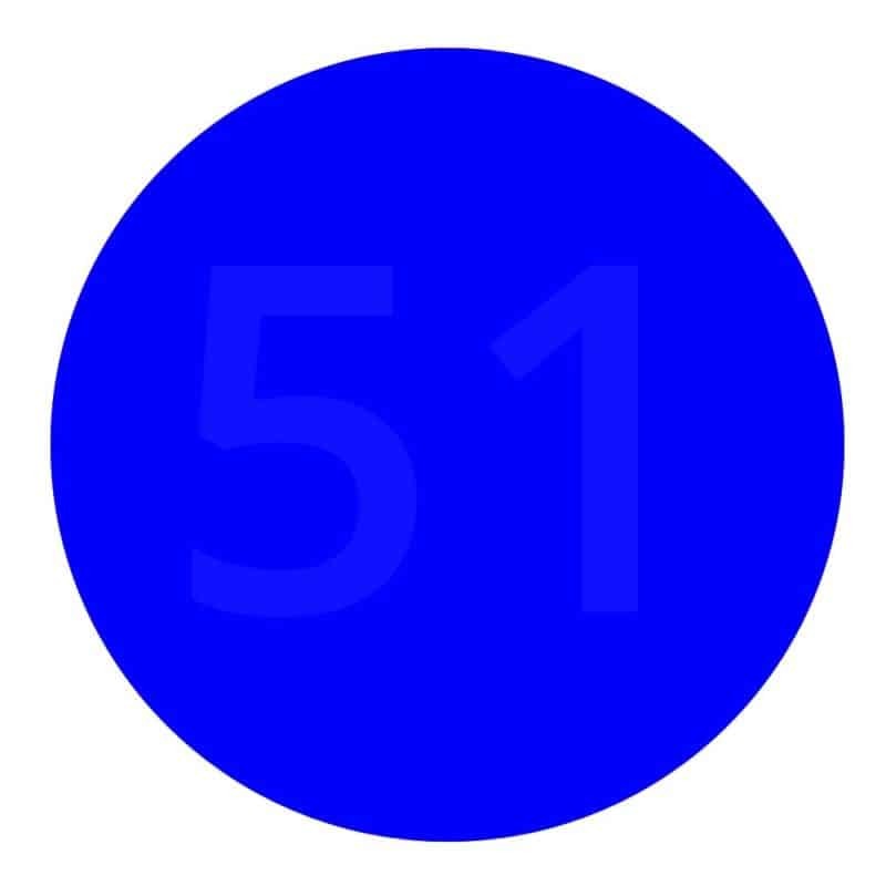 blue circle with hidden number 