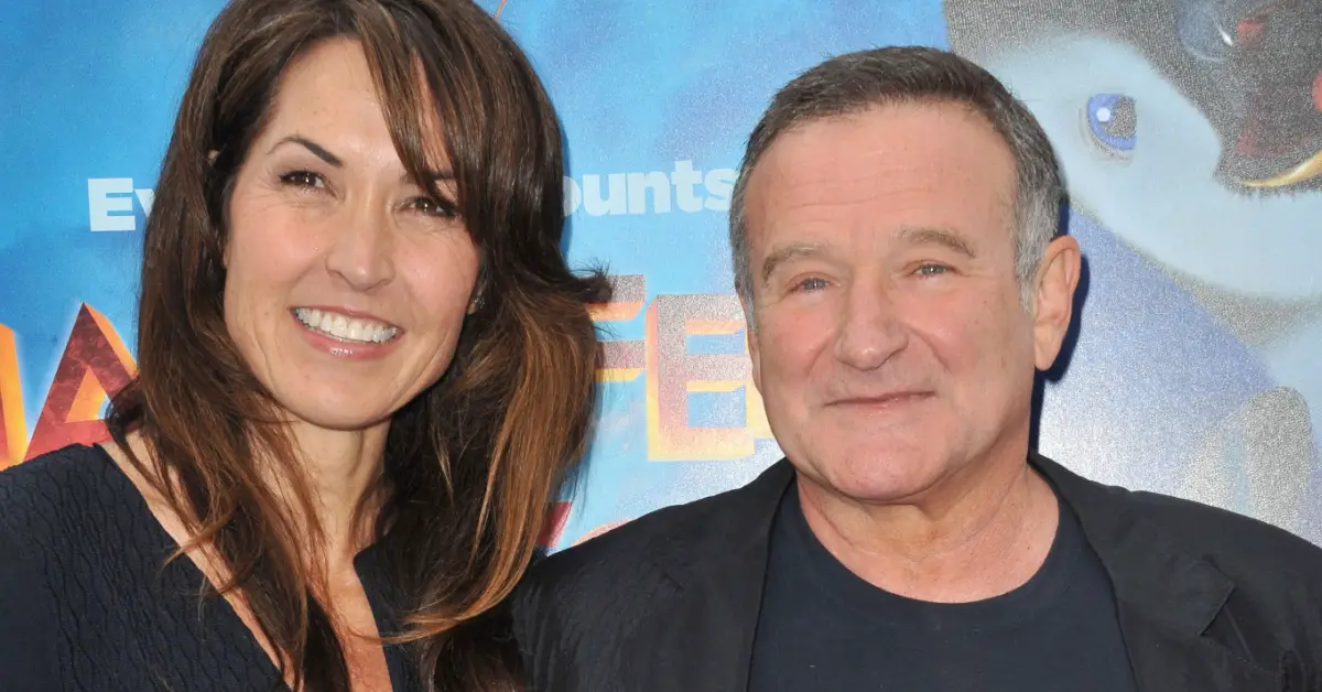 Robin Williams & Susan Schneider at the world premiere of his new movie "Happy Feet Two" at Grauman's Chinese Theatre, Hollywood. November 13, 2011 Los Angeles