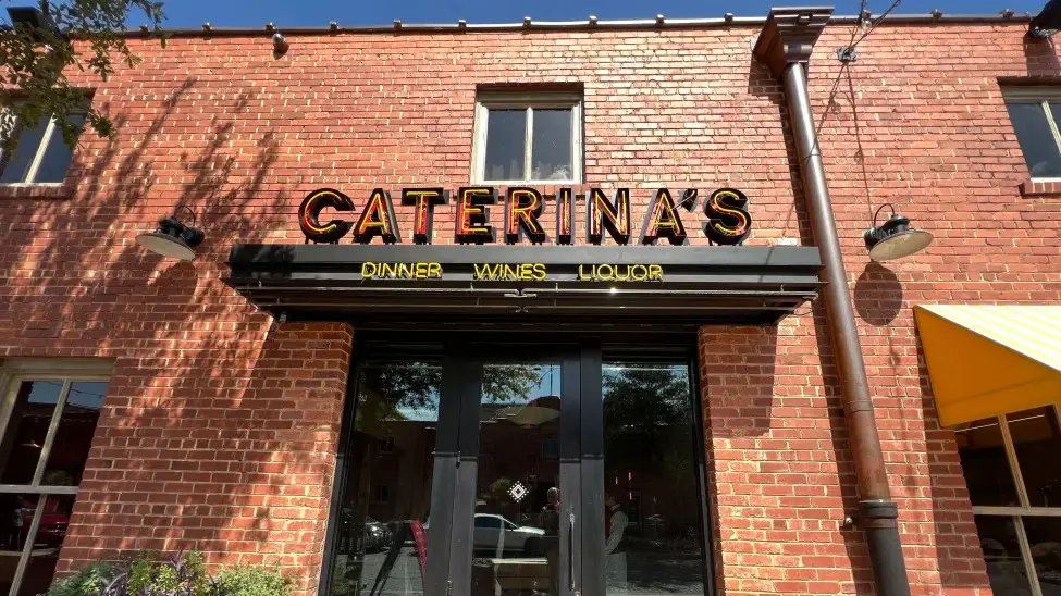 The Caterina's Store Front - the restaurant allows no cellphones.