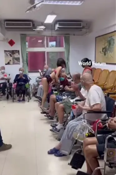 Nursing home hired a stripper to entertain the residents.