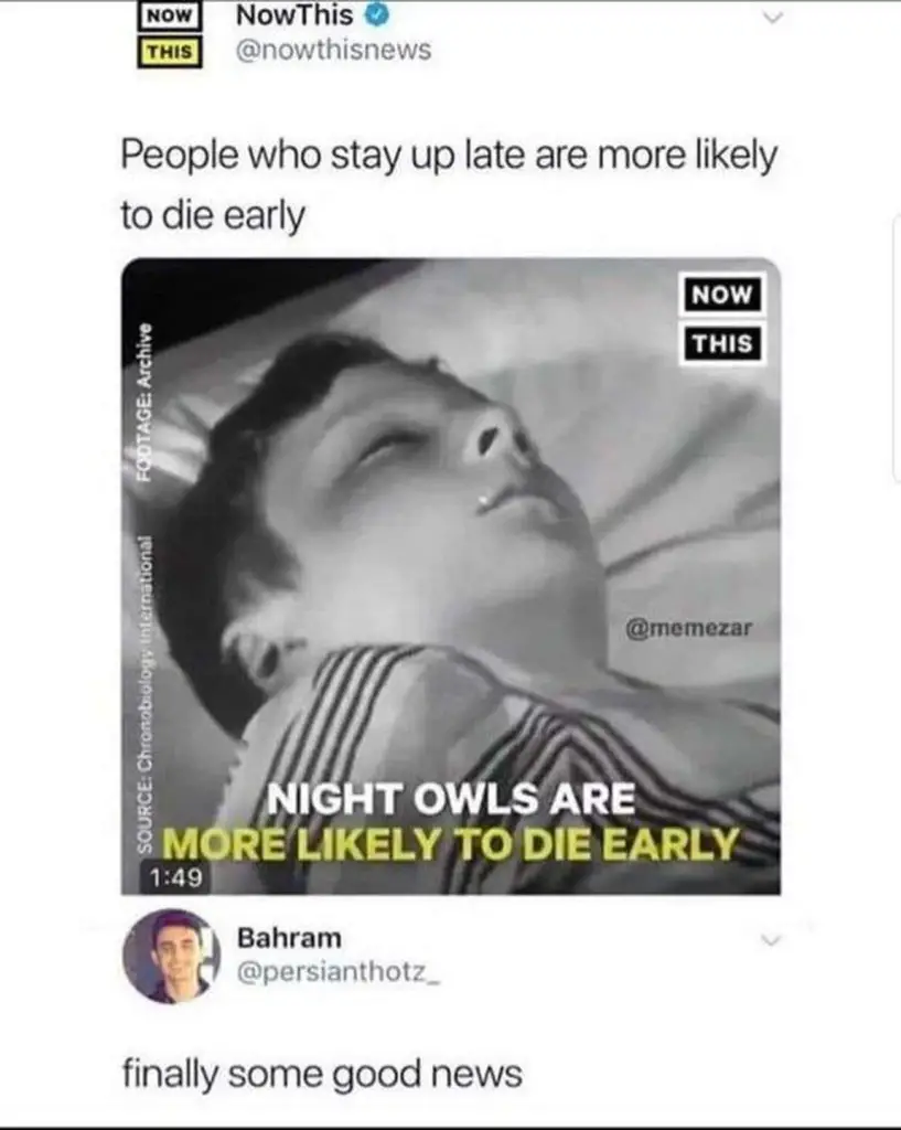 meme about sleep and dying