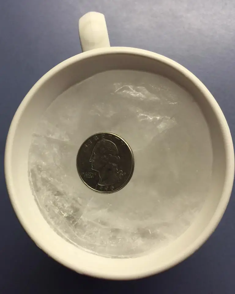 Coin in a cup