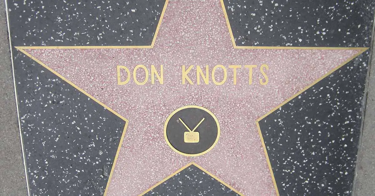 Don Knotts Hollywood walk of fame star