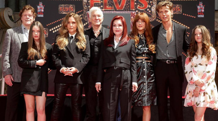 Lisa Marie Presley and her family