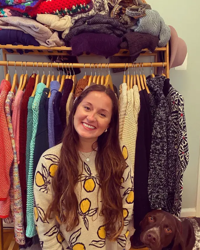 Olivia Hillier on her side hustle - thrift store clothing