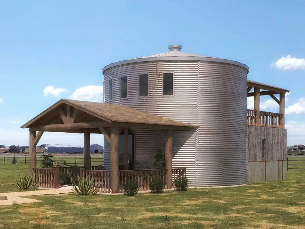 The Watson grain silo tiny house. sleeps six people