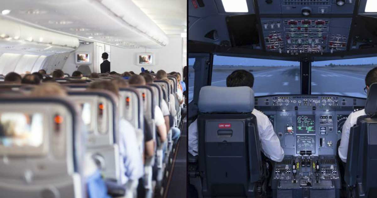 Pilot has best response to woman who ran to try and be first one off