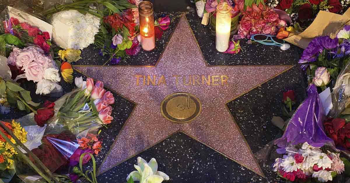 Tina Turner walk of fame star