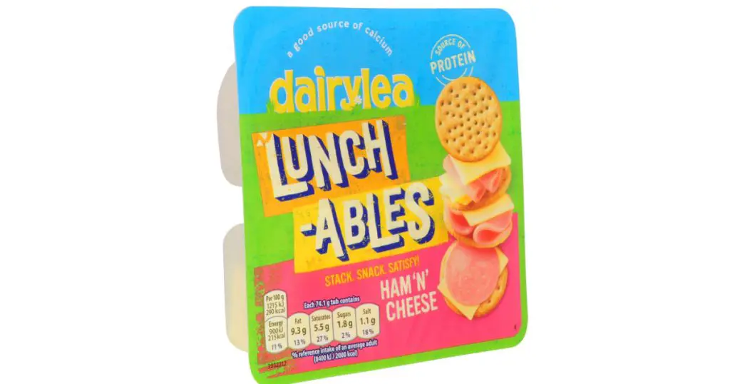 Stockport, United Kingdom, March, 15th, 2023, Dairylea lunchables ham and cheese flavour snack pack
