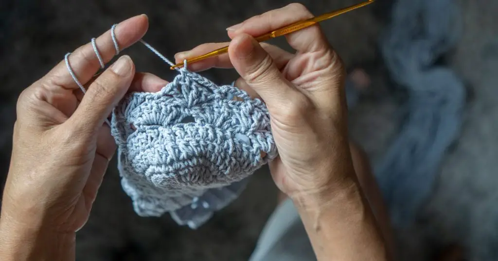 woman hands, knitting