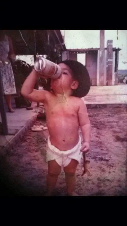 baby with beer