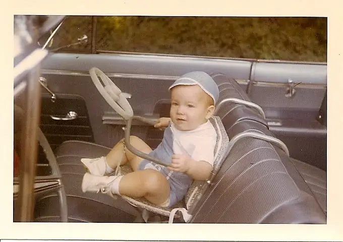 1960s baby car seat
