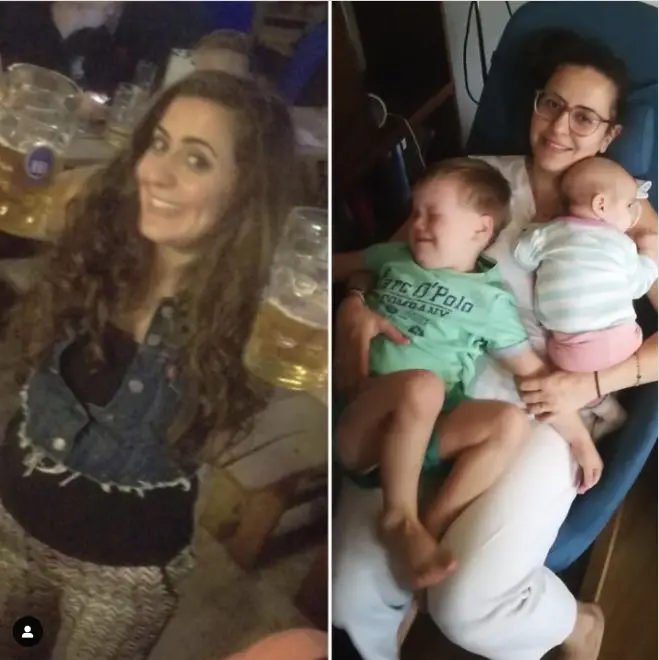 before and after having kids