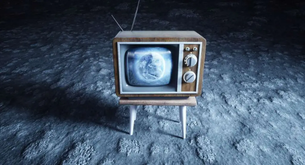 The moon on TV