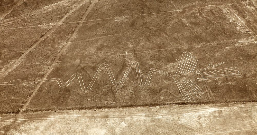 Nasca - Nasca - Peru - Jul 10th 2024: Nasca cat in Nasca lines   