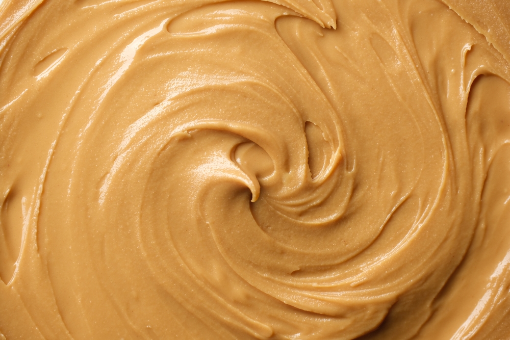 Classic peanut butter top view