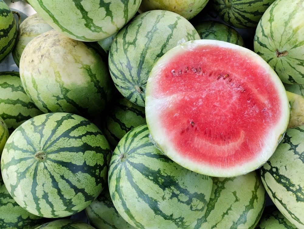 perfectly ripe watermelon